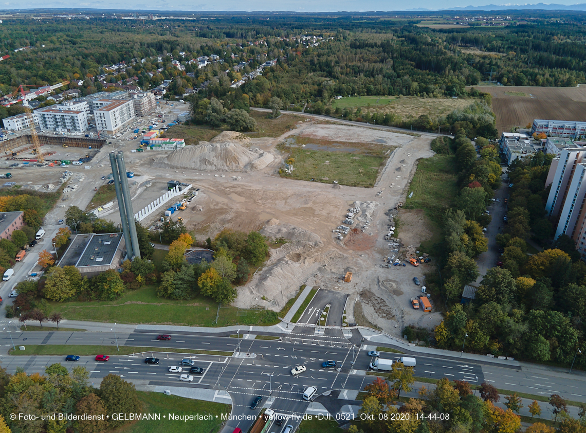 08.10.2020 - Baustelle Alexisquartier und Umgebung in Neuperlach 08.10.2020 - Baustelle Alexisquartier und Umgebung in Neuperlach